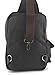 JIAO MIAO Canvas Shoulder Backpack Travel Rucksack Sling Bag Cross Body Messenger Bag,180308-Black