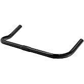 SENQI Bike Handlebar Aluminum Alloy Fixed Gear Road Bicycle Handlebars 22.2x25.4x420mm (Black)