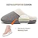 ULTRAIDEAS Women's Lamb-hug Comfy Fleece House Slippers Memory Foam, Slip-on House Shoes Indoor Outdoor (Grey, Size 9-10)