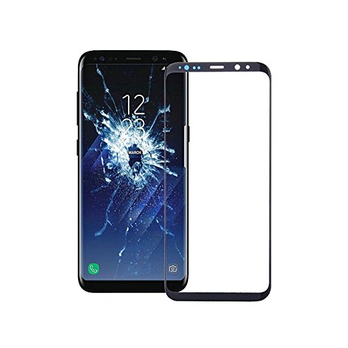 Replacement Front Outer Lens Glass for S8 Plus, 6.2" for Samsung for Galaxy S8 Plus G955 Front Glass Lens Screen Replacement Kit for for G955U G955U1 G955FD - Black (Not LCD and Not Digitizer)