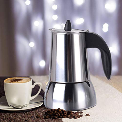 Nrkin Moka Express Espressokocher, Kaffeemaschine Aluminium, Espresso Maker, Camping Kaffeekocher, 450ml – Bild 4