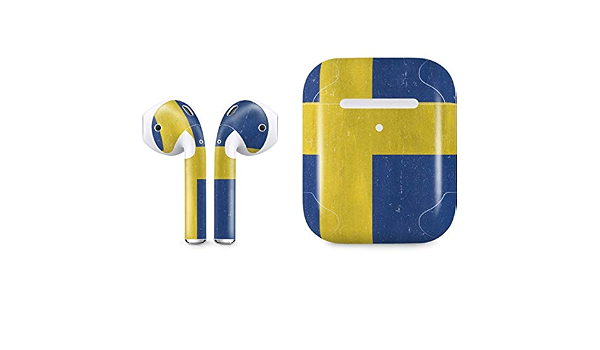 Amazon.com: Skinit Decal Audio Skin Compatible with Apple AirPods with  Wireless Charging Case - Officially Licensed Skinit Originally Designed  Sweden Flag Distressed Design : Electronics