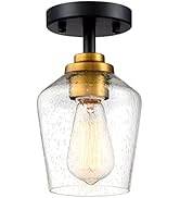 Semi Flush Mount Ceiling Light,KAUEN Hallway Light Fixtures Ceiling Mini Modern Close to Ceiling ...