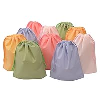 15ct Drawstring Treat Cello Bags for Kids Party Favors Goodies Gift Wrapping, Gym Sports Travel Garments Organizing Storage, Assorted Colors Plastic Bags 8