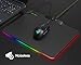 Blade Hawks LED Gaming Mouse Pad W RGB Breathing Lighting, Large USB Hard Computer Mousepad Mice Mat for Gamer, Waterproof, 14″ x 10.5″