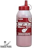 TAJIMA Marking Tools - Dark Red 32 oz (907g) Semi Permanent Snap-Line Dye with Durable Bottle & Easy-Fill Nozzle - PLC3-DR900
