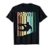 Vintage Distressed Style Parkour Silhouette T-Shirt