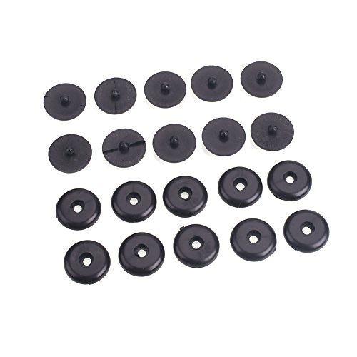 Hanbaili 10 Pairs Safety Slip Buckle, Belt Restrictor Clips Anti-Slip Buckle The Riveting Of Two Separate Objects - Thumbnail 2