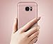 CROSYMX Galaxy S7 Edge Case Back Cover, Ultra Slim & Rugged Fit Shock Drop Proof Impact Resist Hard Protect Case for Samsung Galaxy S7 Edge (5.5'')(2016) - Rose Gold