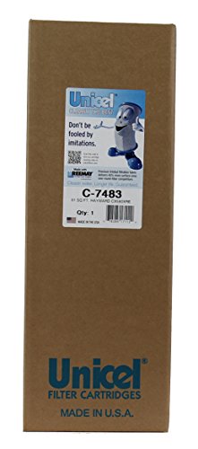 Unicel C-7483 81 Square Foot Media Replacement Pool Filter Cartridge with 176 Pleats, Compatible with Hayward Pool Products (4 Pack)