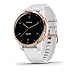 Garmin vivoactive 4S (Rose Gold/White Band) Fitness Smartwatch Power Bundle | 2019 Model | with HD Screen Protectors (x4) & PlayBetter Portable Charger | Spotify, Music, Garmin Pay, Menstrual Tracking