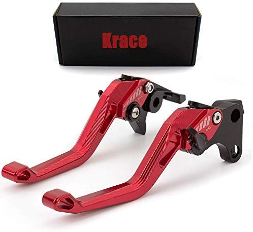 Krace Motorcycle CNC Adjustable Clutch Brake Levers Pair 3D Rhombus Fringe Fit For Kawasaki Z1000/R 2017 2018