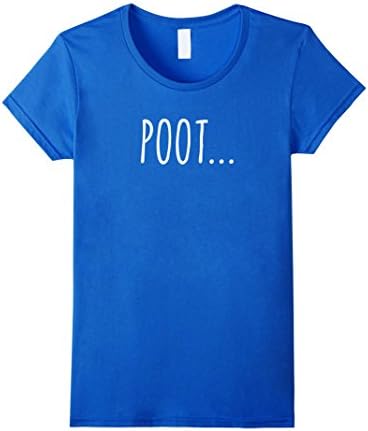 Womens Funny Poots Poot Tshirt XL Royal Blue