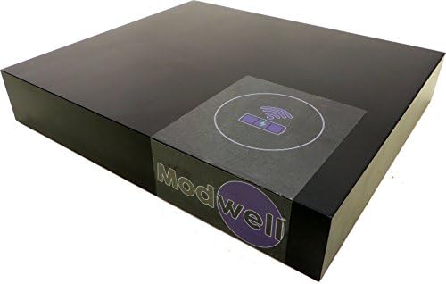 [Modwell Wall Shelf, Onix, Righty] - Ikea Lack Floating Wall Shelf w/ Integrated Qi Wireless Charger | Compatible w/ Samsung Galaxy S7, S7 Edge, S6, S6 Edge, Note 5, and many more