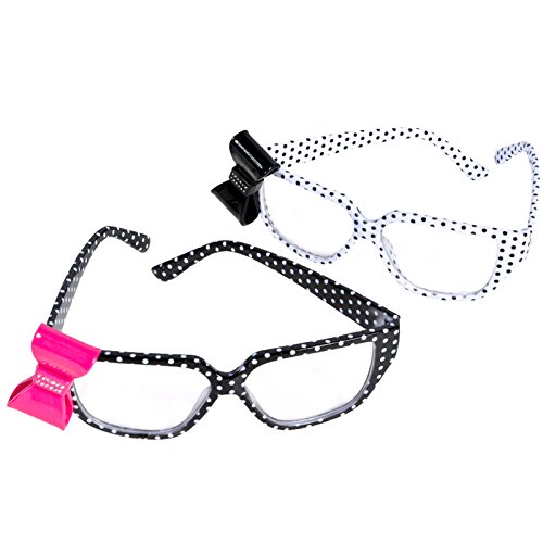 Polk-A-Dot Nerd Glasses With Bow