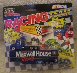 1991 Nascar Racing Champions Racing Team Transporter Maxwell House Racing Sterling Marlin Car # 22