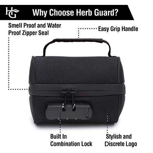 Herb Guard Half Oz Smell Proof Jar (250ml) with Locking Protective Case