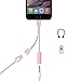 Betteck LYSB01MG362RH-CMPTRACCS 3.5 mm Audio Charge Earphone Jack Adapter Cable, Lightning Charging Port, No Music Control for iPhone 7/7 Plus 6S/6/iPod/iPad - Rose Gold