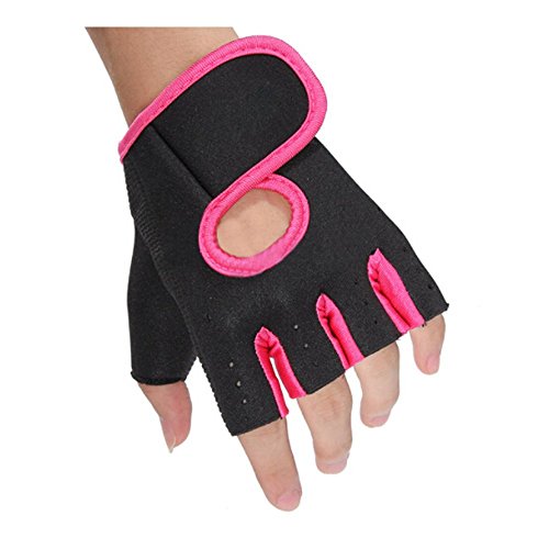TXIN Choose Size Women Weight Lifting Gloves Fitness Gym Exercise Training (Rose,M) - Thumbnail 4