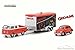 GREENLIGHT 1:64 HOLLYWOOD - HITCH & TOW 3 - GREMLINS - 1972 VOLKSWAGEN T2 TYPE 2 DOUBLE CAB PICKUP - 1967 VOLKSWAGEN BEETLE - ENCLOSED CAR TRAILER DIECAST 31030-A