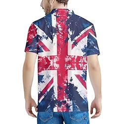 HUGS IDEA British Flag Print Short Sleeve Shirts