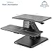 VIVO Small Height Adjustable 24 inch Standing Desk Converter, Sit Stand Tabletop Monitor Riser Ergonomic Workstation (DESK-V011G)