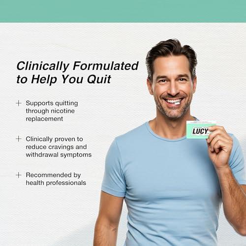 LUCY™ Nicotine Gum 4mg, 90 Count, Mint, Mango, Berry Citrus - Canada NPN# 80108821 - NRT Stop Smoking Aid, Reduce Withdrawal Symptoms & Cravings