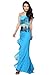 ZLTdream Women's Latin Dance Oblique Top And Dovetail Split Skirt 2PCS/Set