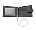 Premium Mens Soft Black Leather Keychain Wallet and Credit Card Holder - Holds 9 Credit Cards, 1 ID Card & Notes
