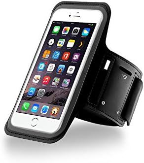 AIBO Sports Armband with Screen Protection Sleeve for Apple iPhone 6 / 6 Plus - Black