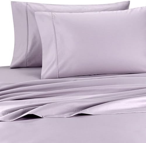 Deluxe and Super Soft Brushed Microfiber Attached Waterbed Sheet Set with Pole Attachment, 4 Piece California King Size, Lilac