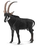 CollectA Wildlife Giant Sable Antelope Male Toy Figure - Authentic Hand Painted Model