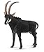 CollectA Wildlife Giant Sable Antelope Male Toy Figure - Authentic Hand Painted Model