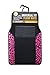 Two Tone 4 Piece Animal Print Floor Mats (Pink and Black Leopard)