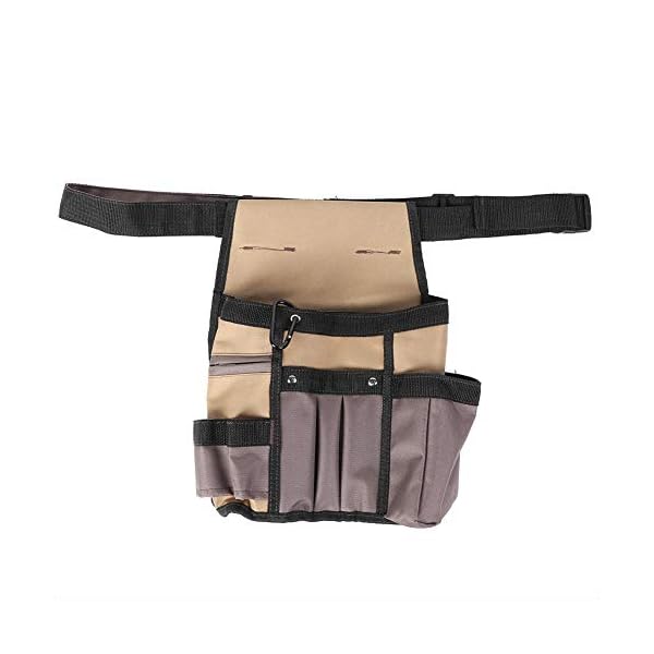 Duokon Gartenwerkzeuggürtel, Multifunktionale 10 Taschen Tragbare Gartenwerkzeughalter Gürteltasche Organizer…