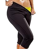 SEXYWG Women Sweat Capri Slimming Pants Hot Thermo Neoprene Sauna Leggings Shapewear