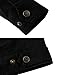 WenVen Men's Outdoor Military Utility Filed Cotton Jackets(Black,S)