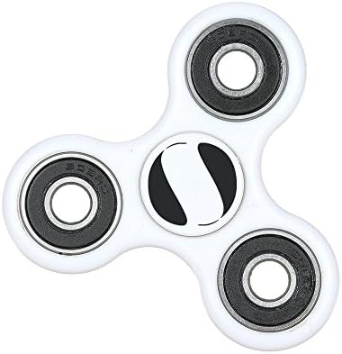 Fidget Spinner Toy P Core Sports By EcoGreen Storage - Helps Increase Focus and Relieves Anxiety and Stress. Use at home, School, Office or on the go. For Kids and Adults (White)