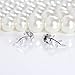 Humble Chic Tiny Leaf Studs - 925 Sterling Silver Dainty Branch Post Ear Stud Earrings, 925 Silver Tiny Branch, Sterling Silver, Hypoallergenic
