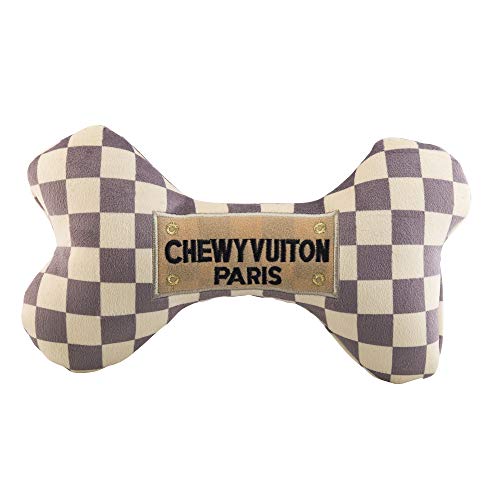 Haute Diggity Dog HDD-008-XL Checker Chewy Vuitton Bone, X-Large