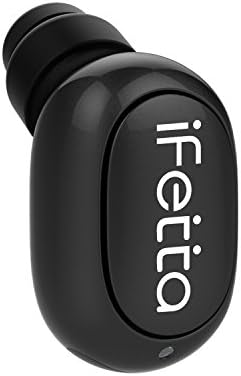 Mini Bluetooth Earbuds, Ifecco in-Ear Smallest Wireless Headphones with Mic Hands-Free Calling, for Smartphone and Other Bluetooth Devices, Upgrade Black (1 Pack)
