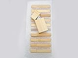 10 4GB Flash Drive - Bulk Pack - USB 2.0 Wooden Maple Stick Design - 4 GB Flash Drive
