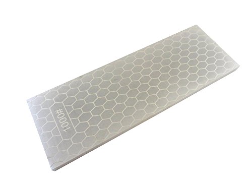 Taytools 107214 8 x 3 400/1000 Grit Diamond Sharpening Stone/Plate 5/16 Thick Plated Steel Base