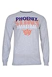 NBA Phoenix Suns Men's T-Shirt Supreme Long Sleeve Pullover Tee Shirt, Large, Gray