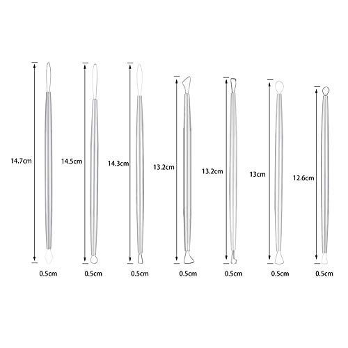 Ceramic Pottery & Clay Ribbon Sculpting Tool Kit (Set of 7)