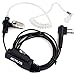 Retevis Walkie Talkies Earpiece 2 Pin Covert Acoustic Tube Earpiece Headset with Mic for Motorola CLS1410 CP200 GP2000 RMM2050 Two Way Radio (1 Pack)