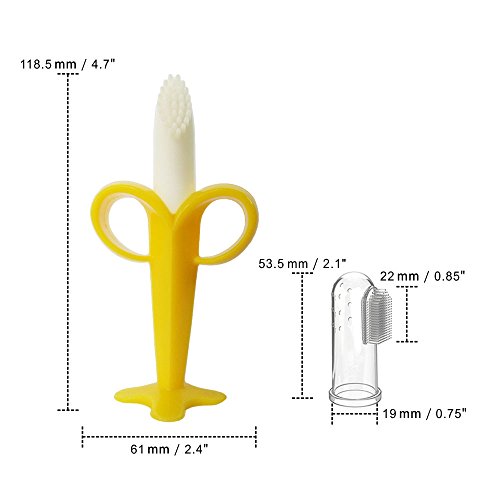 5 Toothbrush+Teether+Silicone+Training+toothbrushes