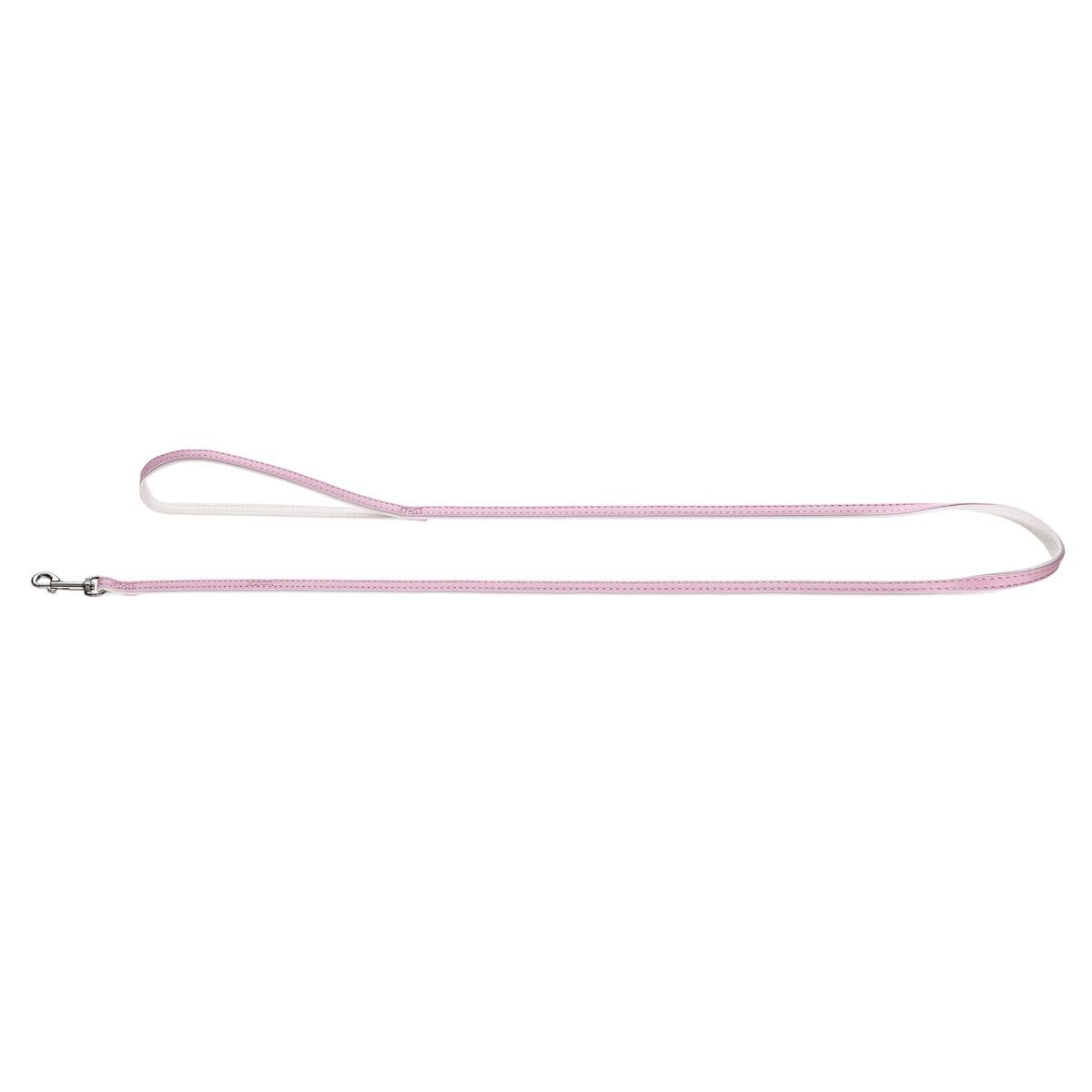 HUNTER Modern Art Faux Leather Lead, Size 8/110, Light Pink/White