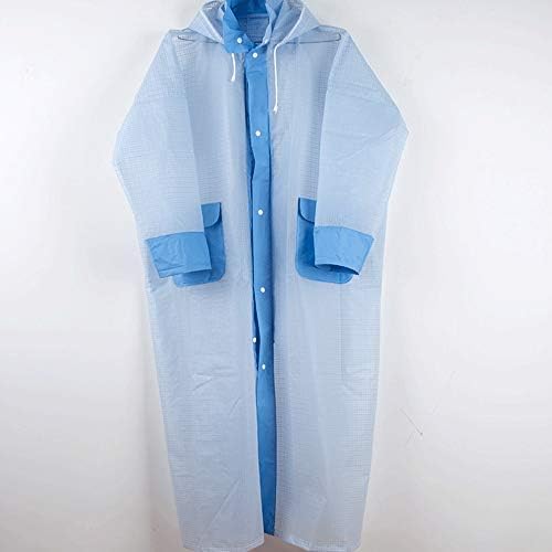 GJFeng One Size Adult Translucent Raincoat Outdoor Raincoat Non-disposable Raincoat (Size : XL)