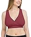 Kindred Bravely French Terry Racerback Nursing Sleep Bra for Maternity/Breastfeeding (Large, Cabernet)